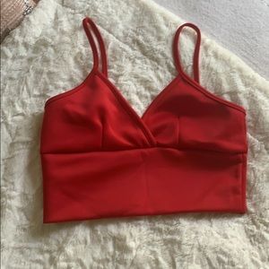 Sexy red crop top